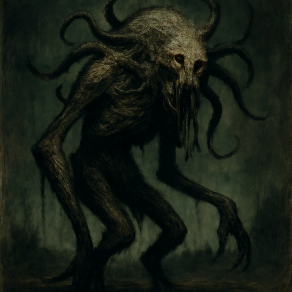 surrealist dark fantasy creature