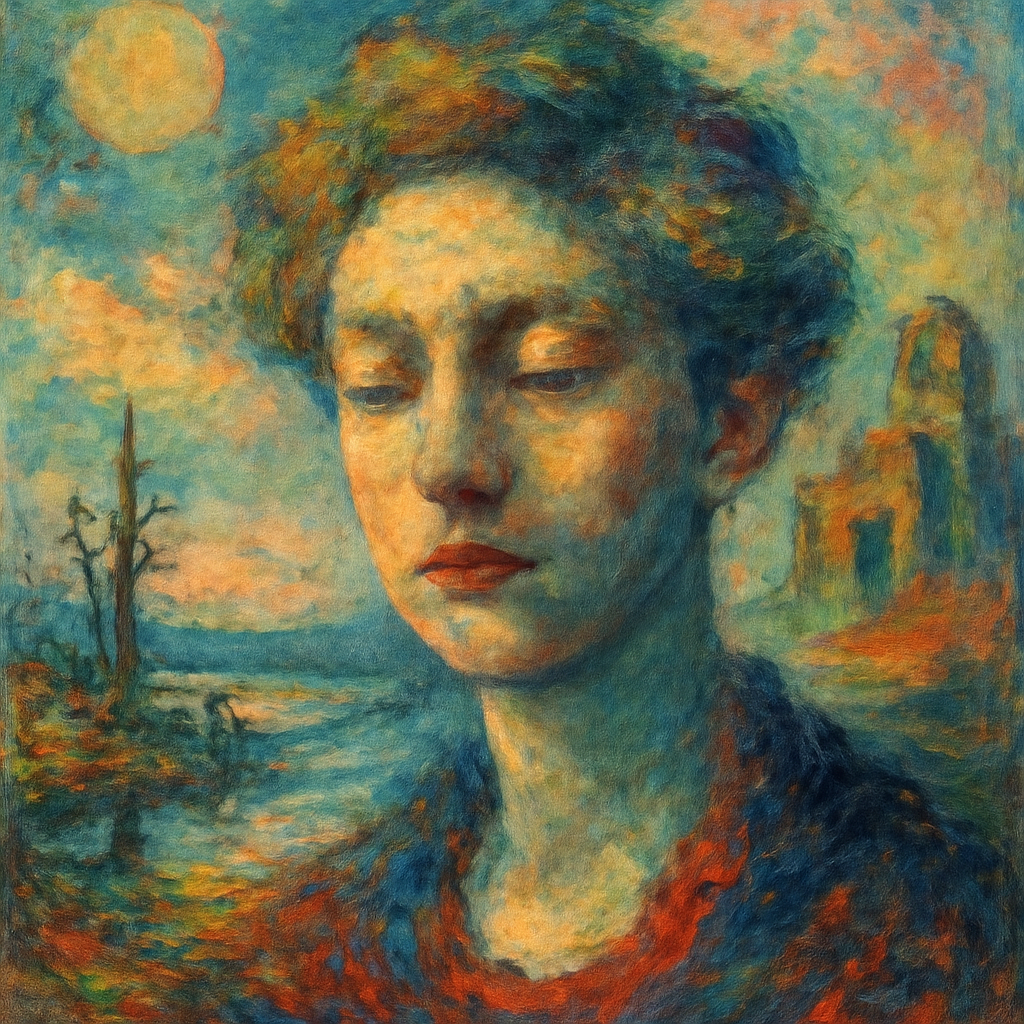 impressionist surreal portrait