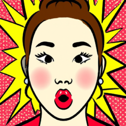 pop art playful portrait