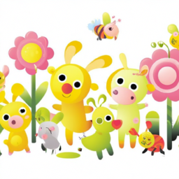 cartoon whimsical wildlife