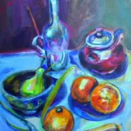 expressionist detailed still life