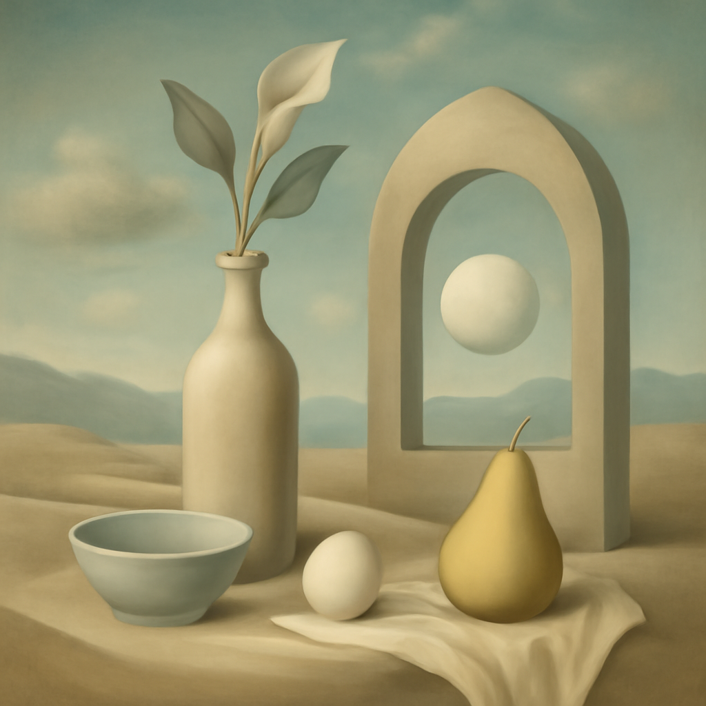 surrealist serene still life