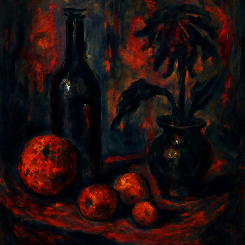 expressionist dark still life