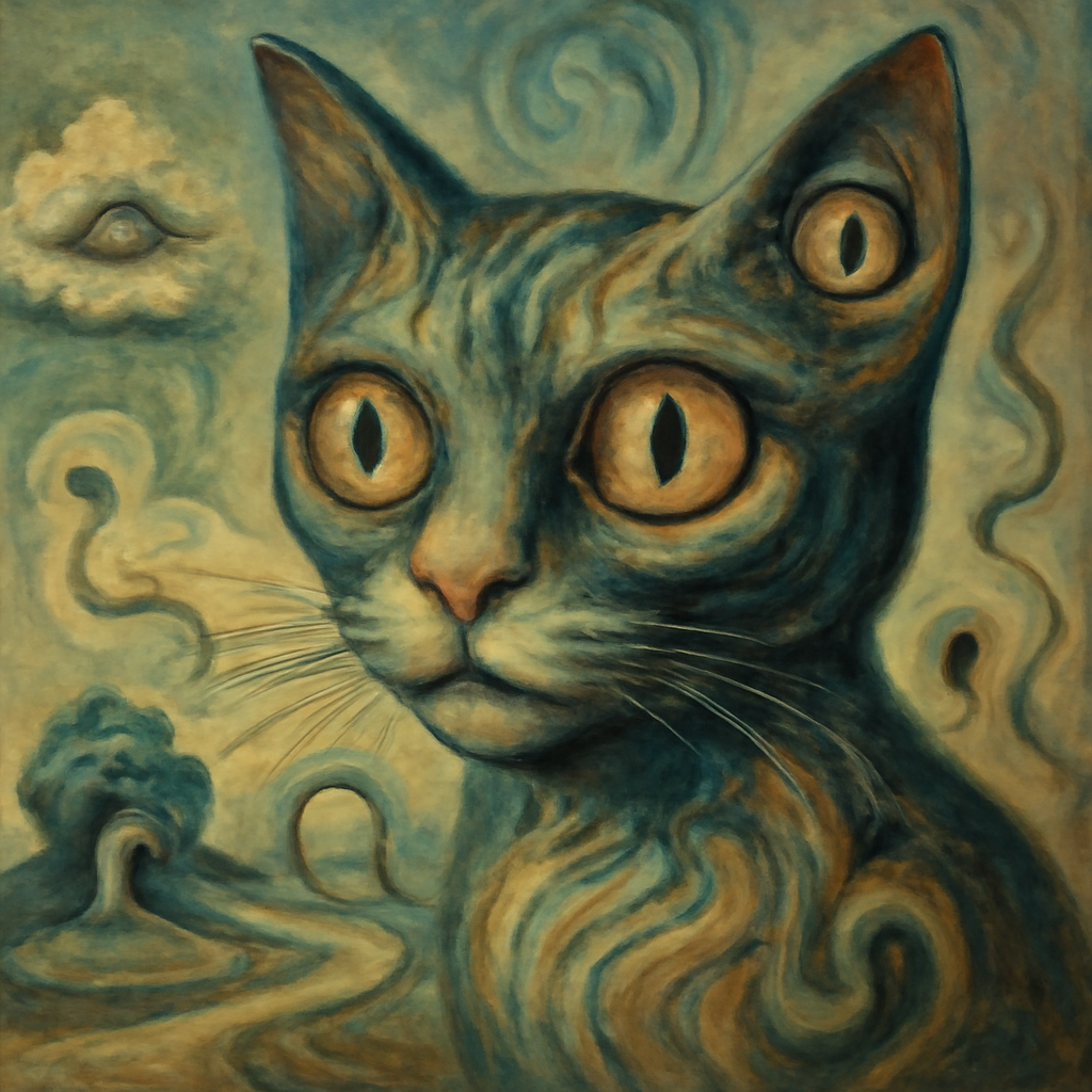 surrealist surreal cat