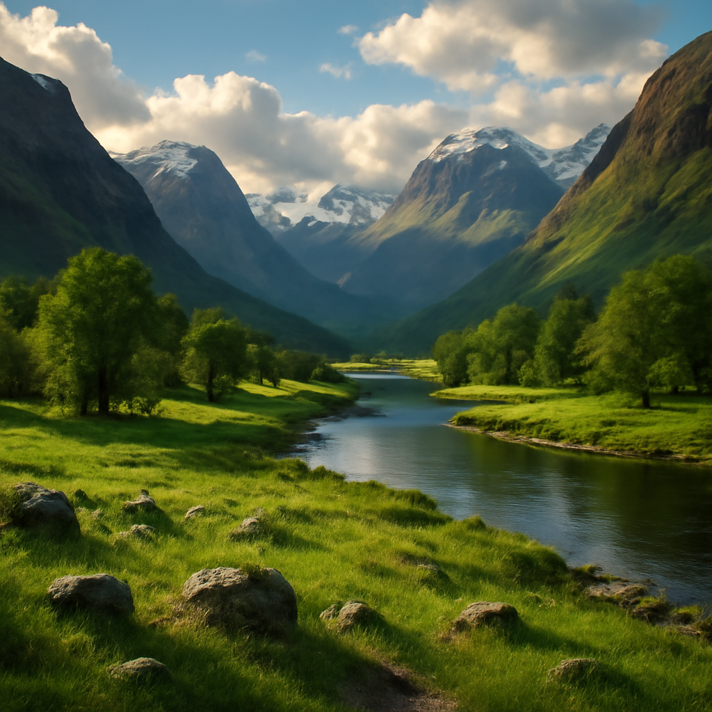 realistic detailed landscape